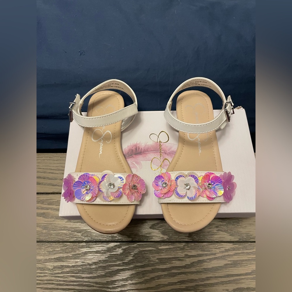 WORN ONCE! Jessica Simpson Floral Sandals